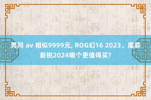 男同 av 相似9999元， ROG幻16 2023、魔霸新锐2024哪个更值得买?