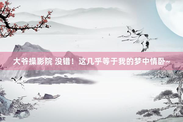 大爷操影院 没错!这几乎等于我的梦中情卧~