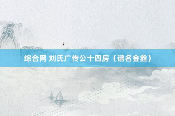 综合网 刘氏广传公十四房（谱名金鑫）