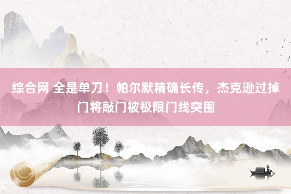 综合网 全是单刀！帕尔默精确长传，杰克逊过掉门将敲门被极限门线突围