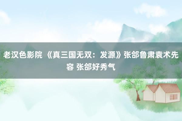 老汉色影院 《真三国无双：发源》张郃鲁肃袁术先容 张郃好秀气