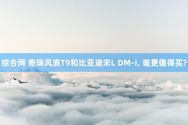综合网 奇瑞风浪T9和比亚迪宋L DM-i， 谁更值得买?
