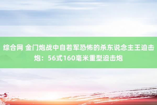综合网 金门炮战中自若军恐怖的杀东说念主王迫击炮：56式160毫米重型迫击炮