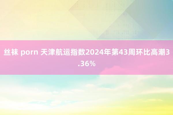 丝袜 porn 天津航运指数2024年第43周环比高潮3.36%