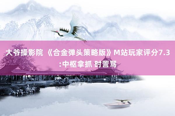 大爷操影院 《合金弹头策略版》M站玩家评分7.3:中枢拿抓 时詈骂