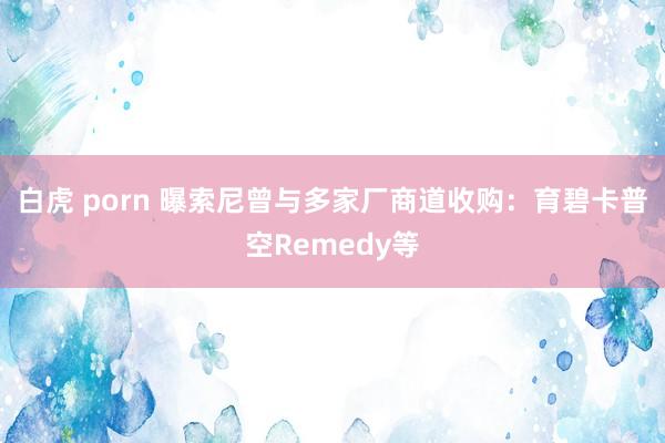 白虎 porn 曝索尼曾与多家厂商道收购：育碧卡普空Remedy等