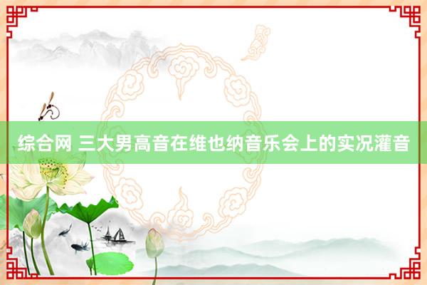 综合网 三大男高音在维也纳音乐会上的实况灌音