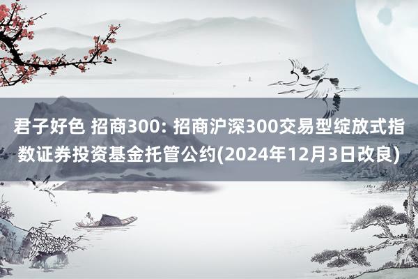 君子好色 招商300: 招商沪深300交易型绽放式指数证券投资基金托管公约(2024年12月3日改良)