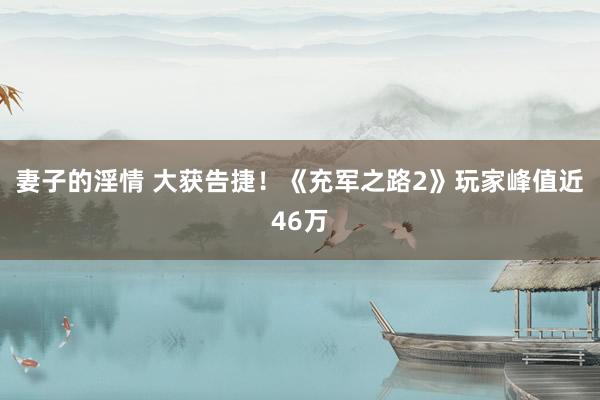 妻子的淫情 大获告捷！《充军之路2》玩家峰值近46万
