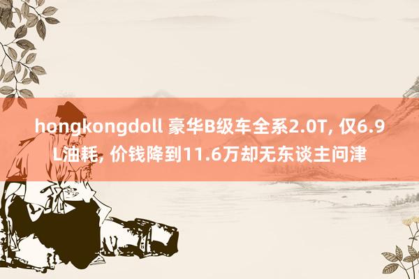 hongkongdoll 豪华B级车全系2.0T， 仅6.9L油耗， 价钱降到11.6万却无东谈主问津