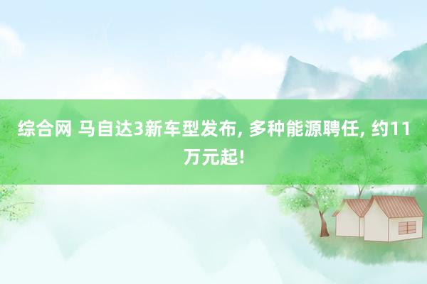 综合网 马自达3新车型发布， 多种能源聘任， 约11万元起!
