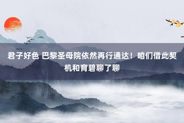君子好色 巴黎圣母院依然再行通达！咱们借此契机和育碧聊了聊