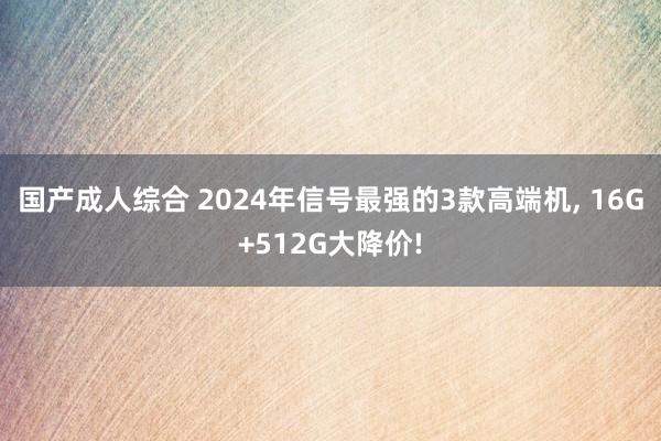 国产成人综合 2024年信号最强的3款高端机， 16G+512G大降价!