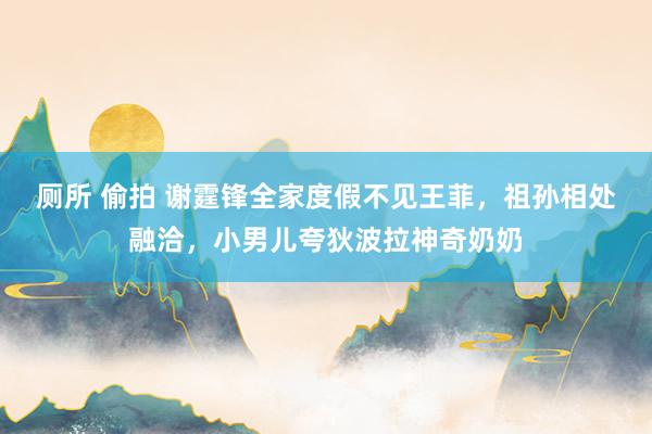 厕所 偷拍 谢霆锋全家度假不见王菲，祖孙相处融洽，小男儿夸狄波拉神奇奶奶