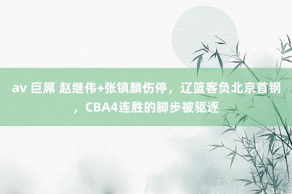 av 巨屌 赵继伟+张镇麟伤停，辽篮客负北京首钢，CBA4连胜的脚步被驱逐