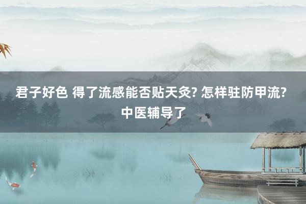 君子好色 得了流感能否贴天灸? 怎样驻防甲流? 中医辅导了