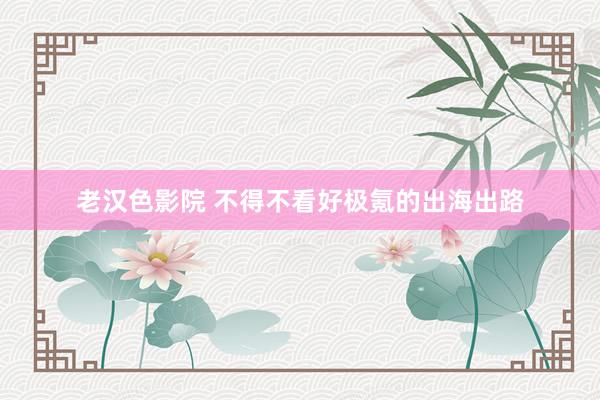 老汉色影院 不得不看好极氪的出海出路