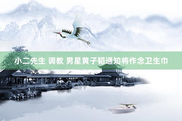 小二先生 调教 男星黄子韬通知将作念卫生巾