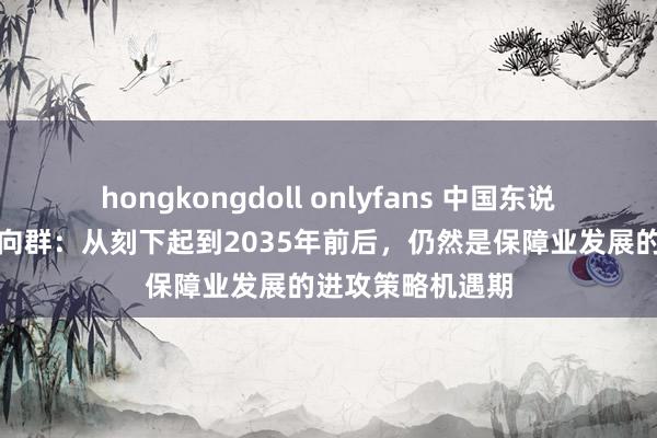 hongkongdoll onlyfans 中国东说念主保董事长丁向群：从刻下起到2035年前后，仍然是保障业发展的进攻策略机遇期