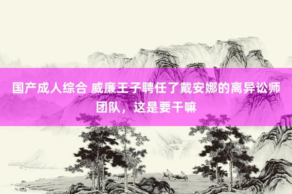 国产成人综合 威廉王子聘任了戴安娜的离异讼师团队，这是要干嘛