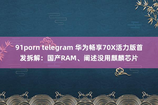 91porn telegram 华为畅享70X活力版首发拆解：国产RAM、阐述没用麒麟芯片