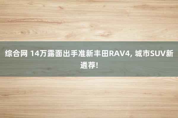 综合网 14万露面出手准新丰田RAV4， 城市SUV新遴荐!