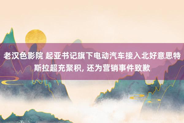 老汉色影院 起亚书记旗下电动汽车接入北好意思特斯拉超充聚积， 还为营销事件致歉